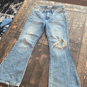 Distressed Blue Women's Jeans